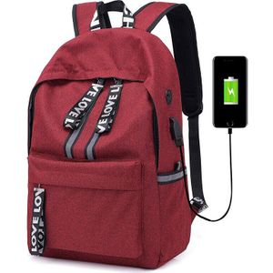Laptop Rugzak Schooltassen Mode Externe USB Lading Rugzak Vrouwen reizen Rugzakken school rugzak voor Tiener Meisjes