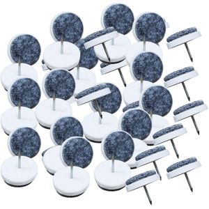 50 Pcs Meubelglijders Nail Op Vilt Pads Floor Protector Houten Tafel Stoel Stoel Been Voeten Glijdt