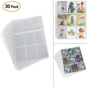 270 9-Card Protector Mouwen Pocket Gaming Trading Card Album Pagina Bindmiddel Lakens Voor Stickers Postzegels In Voorraad
