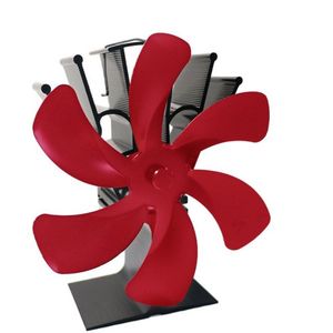 Zwart Haard 6 Blades Warmte Aangedreven Kachel Fan Log Hout Brander Ecofan Rustig Thuis Haard Ventilator Efficiënte Warmteverdeling