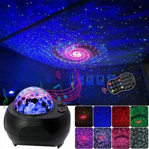 Nebula Galaxy Projector Night Lamp Universe Star Sky Projector Lamp Ocean Wave Met Bluetooth Muziek Luidspreker Voor Kinderen Baby Cadeau