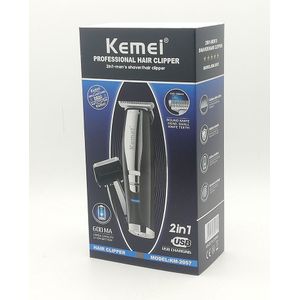 Kemei 2 In 1 Haar Baard Trimmer Scheerapparaat voor Mannen 0mm Kaalhoofdige Tondeuse Vergeldende Scheermes Afwerking Scheren machine