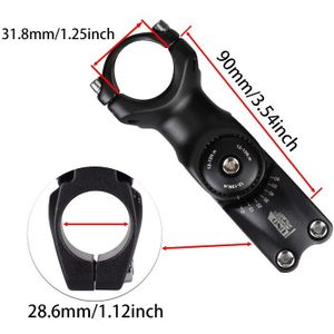 Uno Fiets Verstelbare Stuurpen 25.4/31.8Mm Bicycl Stuur Riser Mtb Power Aluminium Stuurpen Off Road Mountainbike Meubi onderdelen