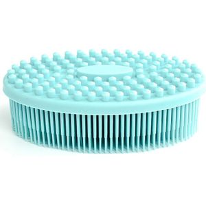 Zachte Siliconen Borstel Wassen Bad Douche Exfoliating Skin Fit Voor Baby Volwassen Bad Shampoo Hoofdmassage Borstel Levert Siliconebrush