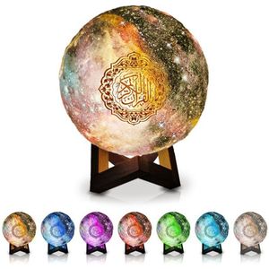 Verstelbare Modes Draadloze Koran MP3 Bluetooth Speaker Desktop Afstandsbediening Kleurrijke Led Lamp Touch Gevoelige Fm Radio