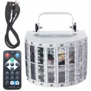 AC90-240V 30W DMX512 RGBW LED Light Auto/Sound Control/DX512 9 Kleur DJ Disco Lamp + Remote AMERIKAANSE Plug