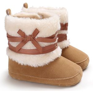 Winter Faux Fur Baby Schoenen Meisjes Jongens Warm Anti-Slip Casual Warm Sneakers Peuter Zachte Zolen Wandelschoenen