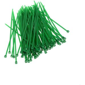 100Qty 3X100MM Self-Locking Cable Zip Ties. Kabelbinders Wit Zwart Rood Blauw Geel Nylon Draad Kleur