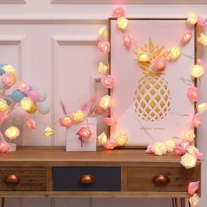 3 M LED Rose Flower String Lights Verjaardagsfeestje Bruiloft Liefde Decoratie Luminaria FestivalGarland Guirlande Lumineuse Light