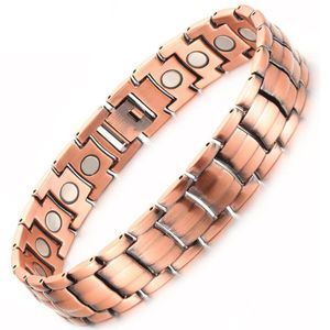 Mode Vrouwen Mannen Koperen Armband Magneet Power Volwassen Multifunctionele Energie Gezondheid Polsband