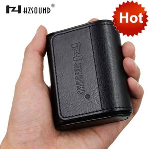 Originele Hz Hzsound Leather Case In Ear Oortelefoon Zak Doos Hoofdtelefoon Draagbare Case Hoofdtelefoon Accessoires Headset Opbergtas