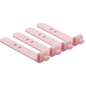 4 Stuks Effen Kleur Kabelhaspel Organisator Bureau Set Draad Datalijn Holder Line Fixer Winder Wrap Cord Bureau Accessoires stationaire