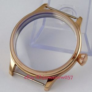 44mm golden rvs Horloge Case fit 6497 6498 ETEN beweging C36