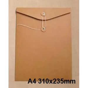 10 stks A4 A5 Kraftpapier Envelop Tas Bestand Organizer Document Tas