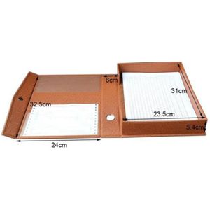 A4 Pu Lederen Map Document Papier Doos Organizer Document Organizer Desktop Organizer