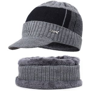 Winter Beanie Muts Sjaal Set Fleece Warm Balaclava Sneeuw Ski Cap Unisex Mannen Vrouwen