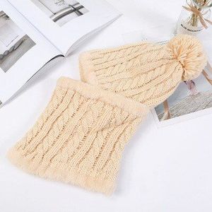 Winter Vrouwen Balaclava Gebreide Muts Masker Kraag Gezicht Nek Bescherming Meisjes Skullies Mutsen Multi Functionele Unisex Sneeuw Cap