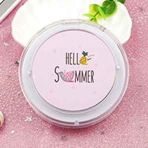 Make-up Spiegel met LED Licht Draagbare Compact Cosmetische Oplaadbare Verlichte Opvouwbare Kleine Ronde Pocket Hand Spiegels