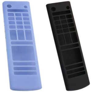 2 Pcs Siliconen Case Voor Lg Smart Tv Afstandsbediening AKB75095307 Schokbestendig Houder Cover, Zwart &amp; Lichtgevende Blauw