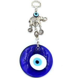 Turkse Glas Blauwe Ogen 6*6Cm Opknoping Baby Olifant Hanger Magic Eye Home Tuin Auto Decoraties