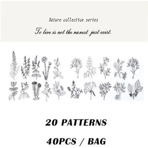 12 Packs/Lot Coloffice Bloem Serie Kleine Verse Plant Materiaal Diy Speciale-Vormige Decoratieve Zoete Briefpapier Stickers 1 stuk