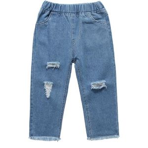 Herfst Baby Meisje Jeans Koreaanse Denim Losse Ripped Jeans Voor Meisjes Kids Kleding Voor Kinderen School Broek Dingen 6 8
