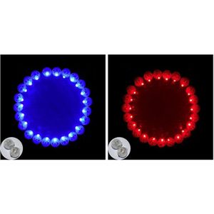 200 X Ronde Led Flash Bal Lamp Ballon Licht Lange Standby-tijd Voor Papieren Lantaarn Ballon Light Party Bruiloft Decoratie rood Wit