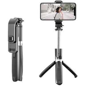 L02 Selfie Stick Monopod Bluetooth Statief Met Draadloze Afstandsbediening Sluiter Voor Smartphone Gopro Camera