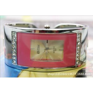Mode Vierkante Kleur Diamant Dames Horloge Armband Horloge