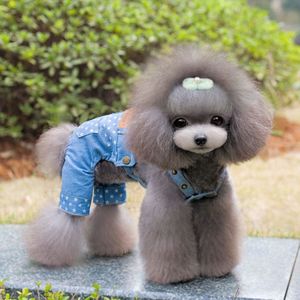 little star hond Denim Overalls jean broek kleding leuke samll Hond kat Teddy Chihuahua broek Jumpsuit kleding