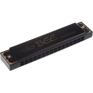 Kids Kinderen Muziekinstrument 32 Gaten Metalen Bee Harmonica Mondharmonica Zwart