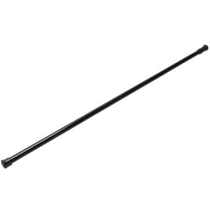 Uitschuifbare Telescopische Lente Geladen Netto Voile Spanning Gordijn Rail Pole Staven, 70 ~ 120Cm, Zwart