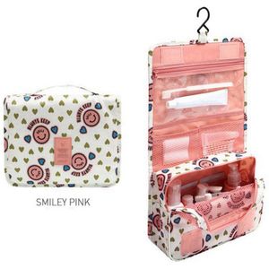 UOSC Opknoping Reizen Cosmetische Tas Vrouwen Rits Make Up Tas Polyester Capaciteit Make-Up Case handtas Organizer Opslag Wassen Bad Zak