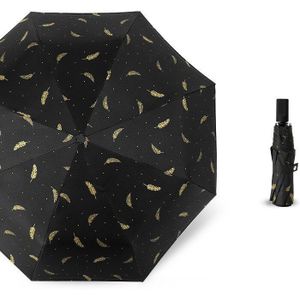 Vrouwen Vouwen Parasol Volledig Paraplu Bronzing Veer Paraplu Regen Zon Bescherming Vrouwen Compact Folding Dame Paraplu