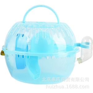 Hamster Huis Kooi Draagbare Hamsterkooi Transparante Plastic Muis Huis-Uitgerust Accessoires Hamster Stijl MJ1012