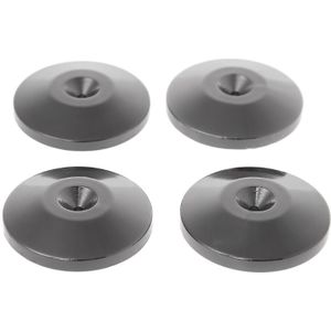 Korst Pro 4 Pcs Isolatie Spike Stand Voeten Pad Speaker Versterker Vernikkeld Kegel Basis Metal Black Isolatie Spike