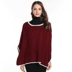 Herfst winter mode persoonlijkheid elegante basic vrouwen volledige mouw trui aankomst effen kleur wilde comfortabele mantel trui