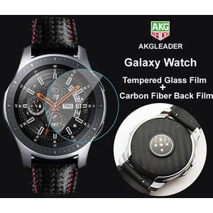 Voor Galaxy Horloge 42/46mm Volledige Gehard Glas Film + Koolstofvezel Film Voor Samsung Galaxy Horloge Scherm beschermende Film Voor Gear S3