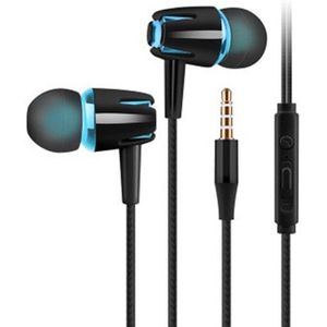 Byscoon Bedrade Oortelefoon 3.5Mm In-Ear Control Sport Headset Met Microfoon Wired Hoofdtelefoon Voor Xiaomi Redmi Note 9 pro 8 7 6 Poco X3 M4