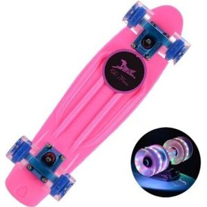 Macarons Kleur Flash Wiel Penny Board Compleet Klaar Om Rit Gloeiende Cruiser Skateboard Mode Single Tilt Mini Vis Boards