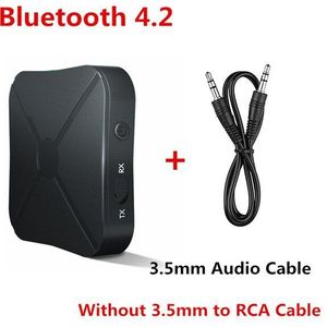 Bluetooth 5.0 4.2 Ontvanger Zender 3.5Mm Aux Jack Rca Stereo Muziek Bluetooth Draadloze Audio Adapter Voor Auto Tv Pc luidsprekers