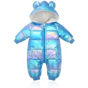 Baby Meisjes Romper Winter Heldere Kleur Met Hooded Verdikte Warm Jumpsuits Kostuum Voor Peuter Jongens Uitloper Wind Proof Snowsuit