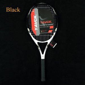 1 Pcs Tennis Racket Composiet Carbon Gebruikt Voor Mannen/Vrouwen Beginner Sport Gebruik Nylon Netto Kabel Schokabsorptie Training netto Racket