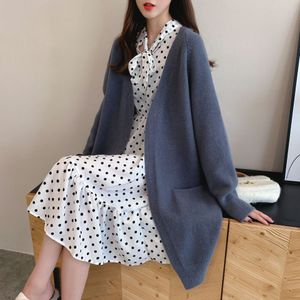 Neploe Vrouwen Lange Mouw Losse Trui Breien Koreaanse Stijl Vrouwelijke Vest Herfst Winter Mode Pull Femme 1F236
