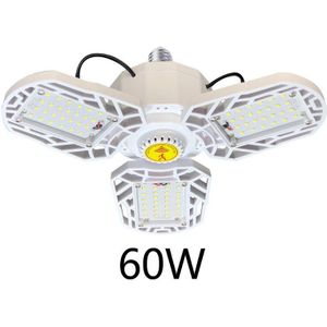 Led Garage Licht 60W Vervormbare Led Garage Plafondlamp Met 3 Verstelbare Paneel