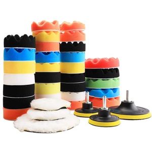 38Pcs Polijsten Pad Kit Buffing Pads Car Care Polijstmachine Waxen Polijsten Set