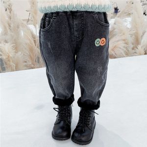 Meisjes Jeans Voor Kids Denim Winter Opgewarmd Broek Kinderkleding Baby Jongens Broek Baby Kleding 2-7 jaar Xiaolumao