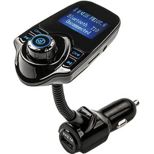 T10 Auto Bluetooth Handsfree MP3 Muziekspeler Fm-zender Dual Usb Charger Auto Fm-zender