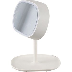 1Pc Make-Up Spiegel Met Spiegel Licht Oplaadbare Led Lamp Tafellamp Desktop Beugel Lamp Bedlampje Usb Charger Decoratie gi