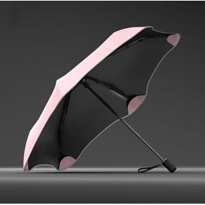 Olycat Parasol Vrouwen Veilig Filet Rand Anti Uv Opvouwbare Paraplu Regen Parasol 6 Ribben Winddicht Reizen Golf Paraplu Meisjes